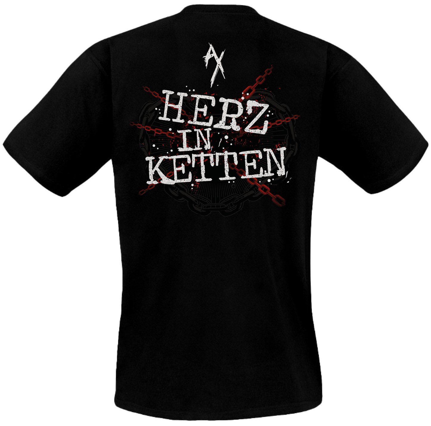 AMPEX - HERZ IN KETTEN (NEU), T-SHIRT