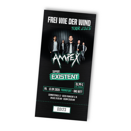 12.09.25 - FRANKFURT- FREI WIE DER WIND TOUR 2025, TICKET
