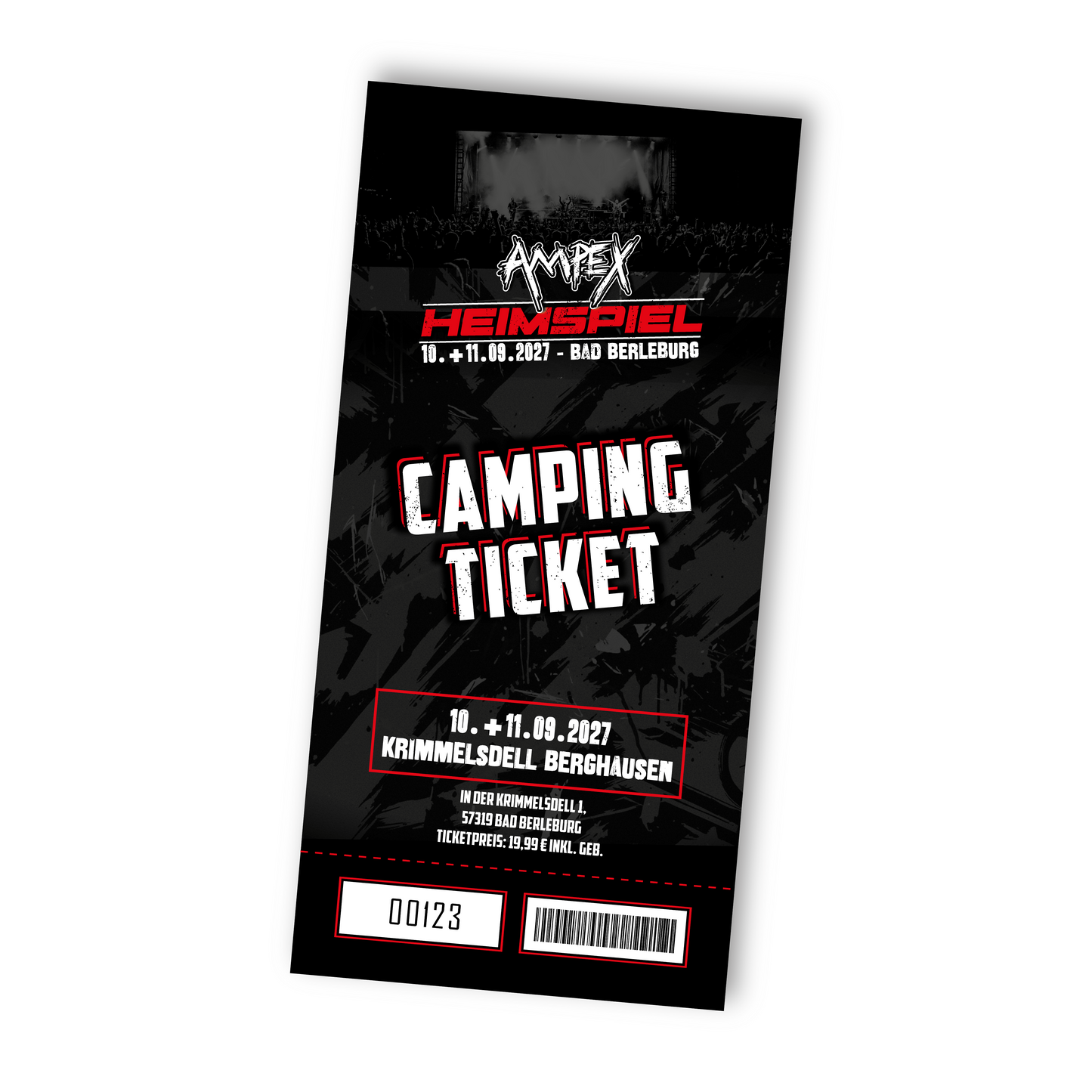 AMPEX HEIMSPIEL 2027, CAMPING TICKET