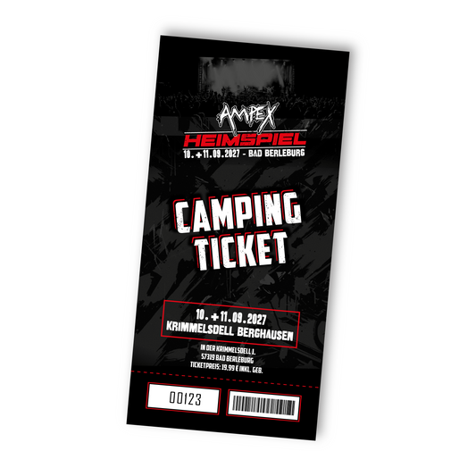 AMPEX HEIMSPIEL 2027, CAMPING TICKET