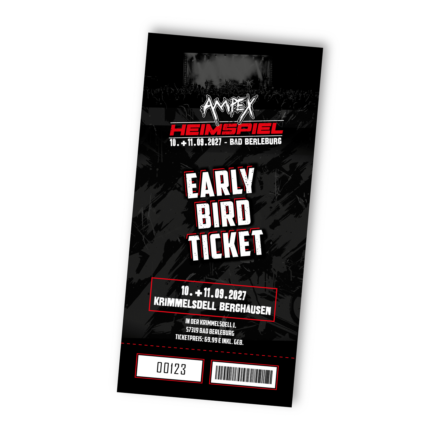 AMPEX HEIMSPIEL 2027, EARLY BIRD TICKET (Wochenende)