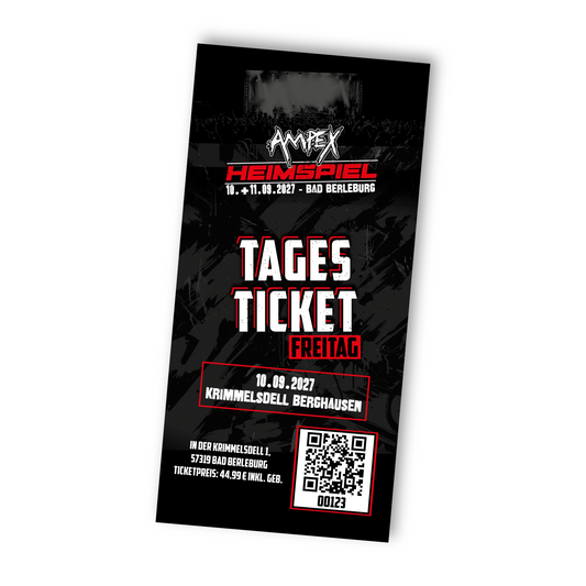 AMPEX HEIMSPIEL 2027, TAGESTICKET FREITAG