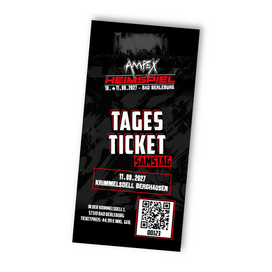 AMPEX HEIMSPIEL 2027, TAGESTICKET SAMSTAG