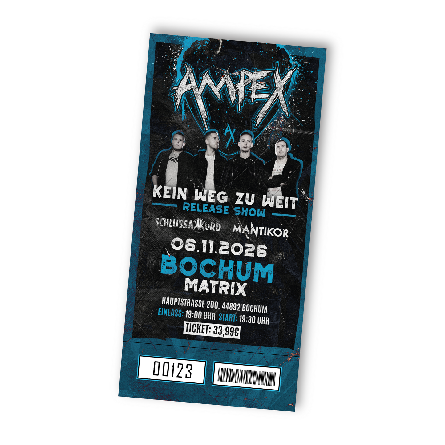 06.11.26 - BOCHUM - KEIN WEG ZU WEIT RELEASESHOW, TICKET